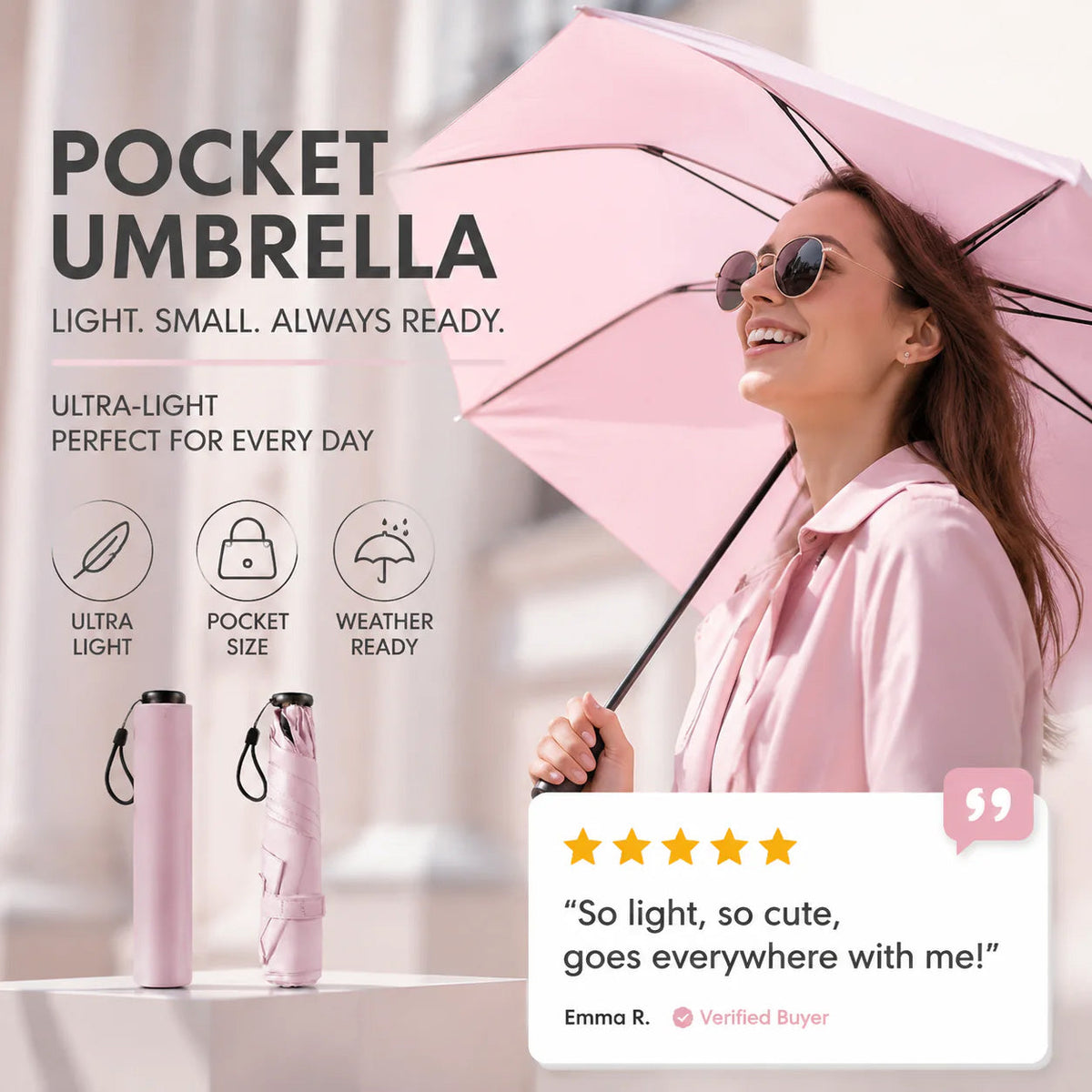 Bemloria™🔥Buy more Save more🎁Ultra-Lightweight Compact All-Weather Umbrella🔥