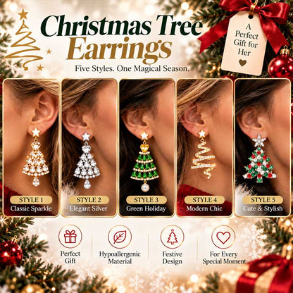 🎄 Christmas Must-Have ✨ Sparkling Tree Earrings – Perfect Holiday Gift🎁