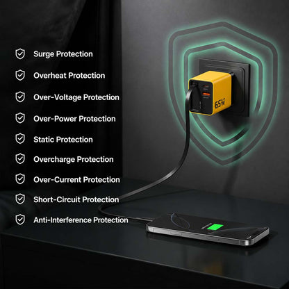 65W All-in-One Fast Charger with Built-In Retractable USB-C Cable (offer)