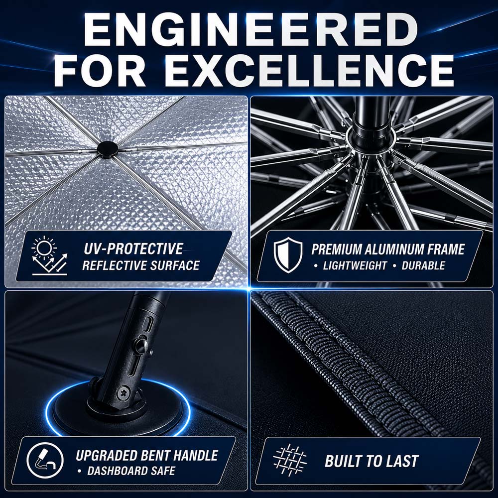 🔥Last Day 50% OFF - Bemloria™ 2026 Upgraded Car Windshield Sun Shade Umbrella