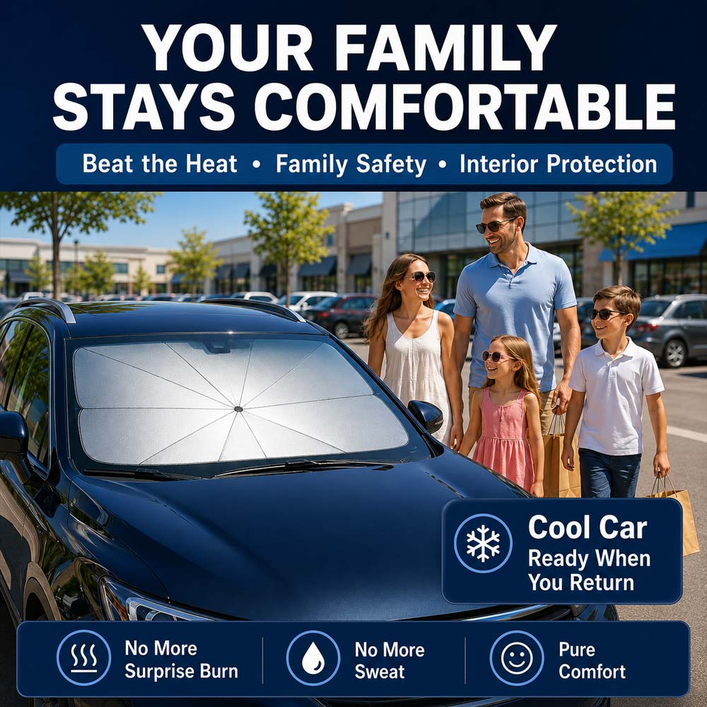 🔥Last Day 50% OFF - Bemloria™ 2026 Upgraded Car Windshield Sun Shade Umbrella