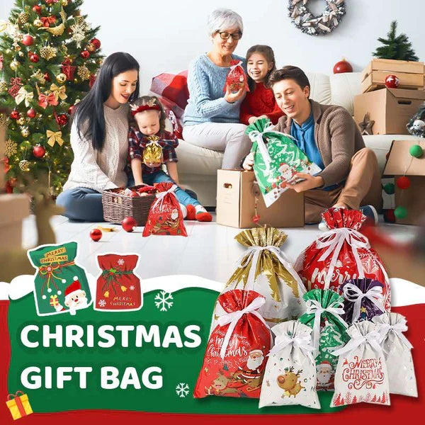 🎁LAST DAY SPECIAL PRICE🎅The World’s Best Christmas Gift Bag With Drawstring🎁
