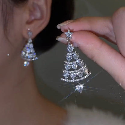 🎄 Christmas Must-Have ✨ Sparkling Tree Earrings – Perfect Holiday Gift🎁