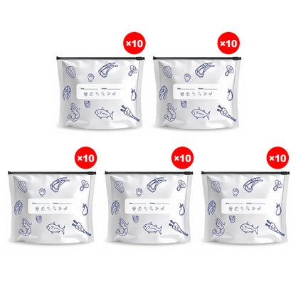 Bemloria™🔥Limited Sale: Buy 2 get 1 free!🍗 🥦Reusable Aluminum Foil Sealable Storage Bags