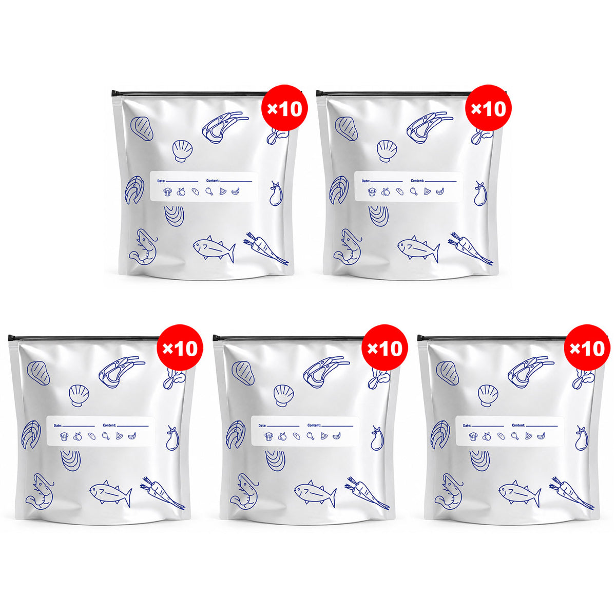Bemloria™🔥Limited Sale: Buy 2 get 1 free!🍗 🥦Reusable Aluminum Foil Sealable Storage Bags