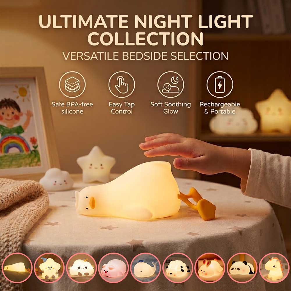 Bemloria™ Silicone Touch Night Light🔮