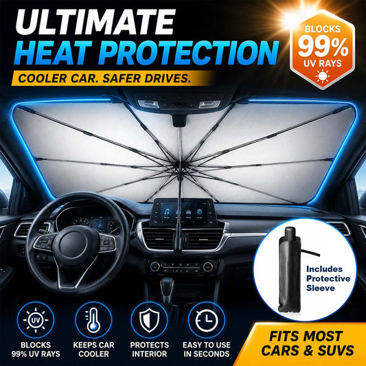 🔥Last Day 50% OFF - Bemloria™ 2026 Upgraded Car Windshield Sun Shade Umbrella
