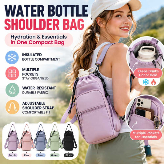 🎒 Hot Sale - 60% OFF ✨💥Water Bottle Carrier Bag with Phone Pockets