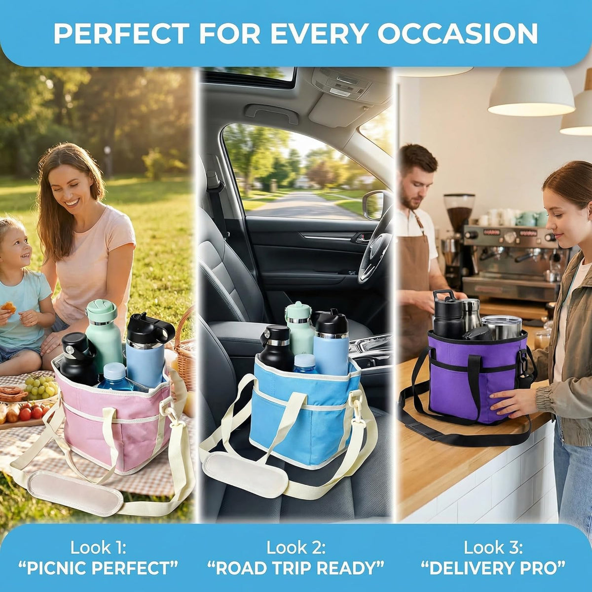 Bemloria™ 4-Bottle Carrier Bag – Stay Organized Anywhere