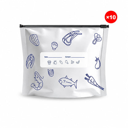 Bemloria™🔥Limited Sale: Buy 2 get 1 free!🍗 🥦Reusable Aluminum Foil Sealable Storage Bags