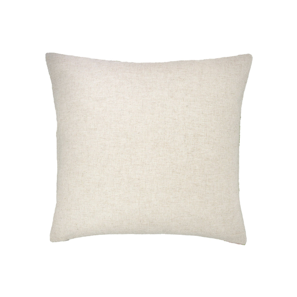 Palms Silk Velvet Ikat Pillow Cover, 20" X 20"