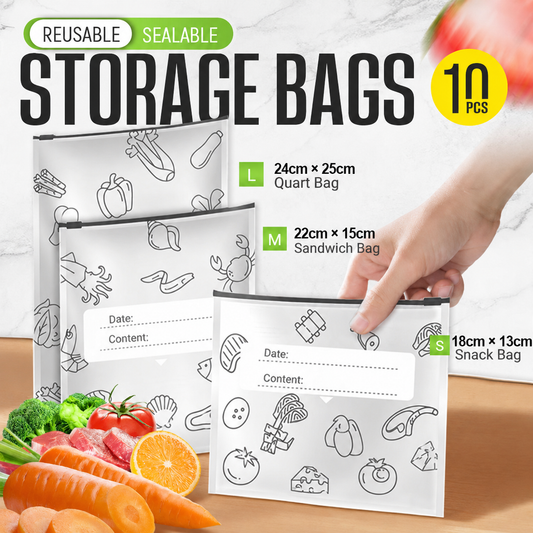 Bemloria™🔥Limited Sale: Buy 2 get 1 free!🍗 🥦Reusable Aluminum Foil Sealable Storage Bags
