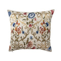 Chantilly Embroidered Linen Pillow Cover, 18 x 18