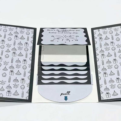 🎄🎂✨ Handmade Waterfall Birthday Gift Card Booklet🎁💖