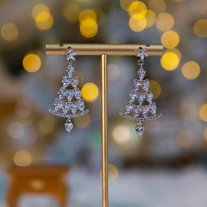 🎄 Christmas Must-Have ✨ Sparkling Tree Earrings – Perfect Holiday Gift🎁