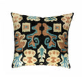 Eden Silk Velvet Ikat Throw Pillow Cover, 20 x 20