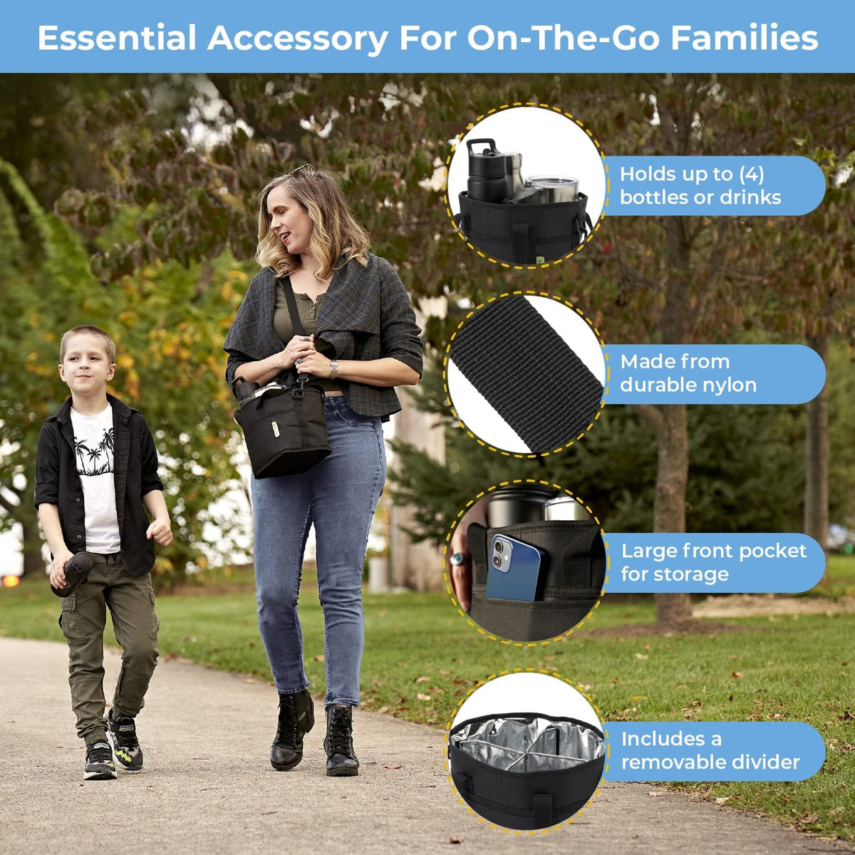 Bemloria™ 4-Bottle Carrier Bag – Stay Organized Anywhere