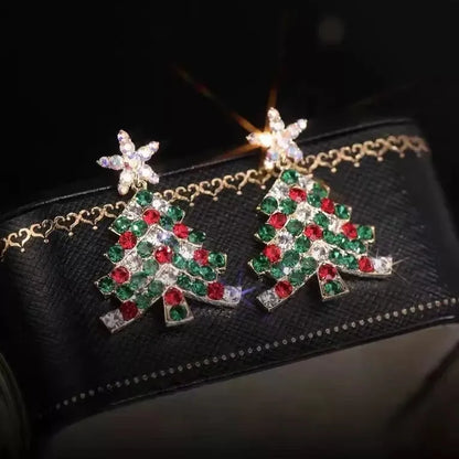 🎄 Christmas Must-Have ✨ Sparkling Tree Earrings – Perfect Holiday Gift🎁