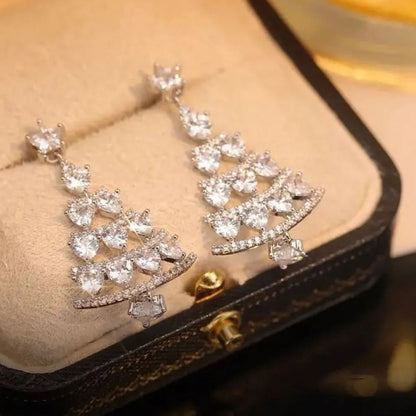 🎄 Christmas Must-Have ✨ Sparkling Tree Earrings – Perfect Holiday Gift🎁