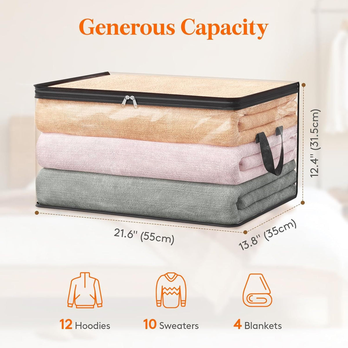 ⏳ LAST DAY: BUY 2 GET 1 FREE 💕 Bemloria™ Space-Saving Storage Bag – Store More, Stay Organized
