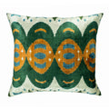 Mamba Silk Velvet Ikat Throw Pillow Cover, 20 x 20