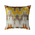 River Silk Velvet Ikat Throw Pillow Cover, 20 x 20