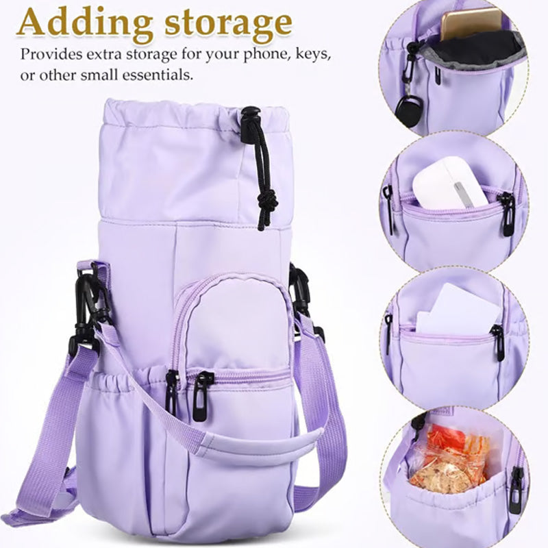 🎒 Hot Sale - 60% OFF ✨💥Water Bottle Carrier Bag with Phone Pockets