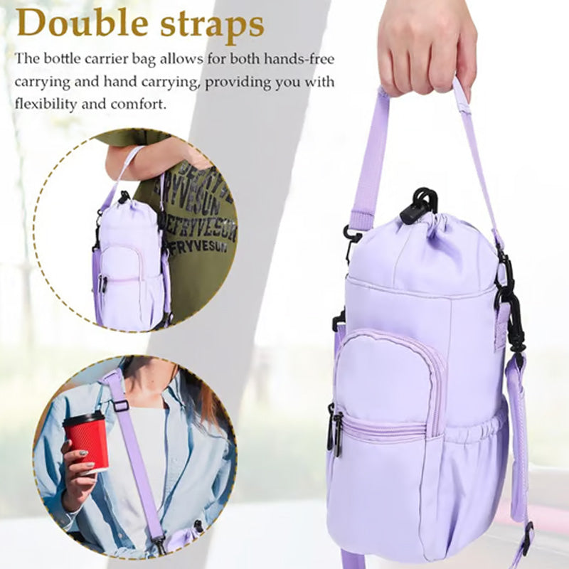 🎒 Hot Sale - 60% OFF ✨💥Water Bottle Carrier Bag with Phone Pockets