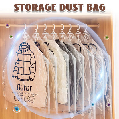Bemloria™🧥Hanging Vacuum Storage Bags – Hanging Design for Wardrobe, Air Vacuum Compression, Waterproof Dustproof & Space-Saving 🧹