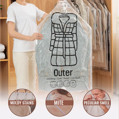 Bemloria™🧥Hanging Vacuum Storage Bags – Hanging Design for Wardrobe, Air Vacuum Compression, Waterproof Dustproof & Space-Saving 🧹