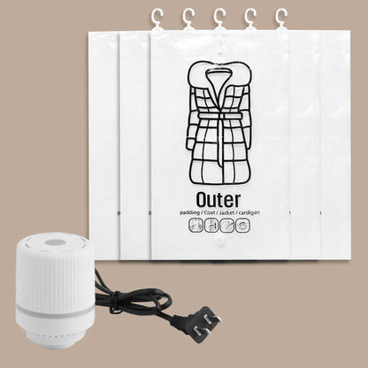Bemloria™🧥Hanging Vacuum Storage Bags – Hanging Design for Wardrobe, Air Vacuum Compression, Waterproof Dustproof & Space-Saving 🧹 (Offer)