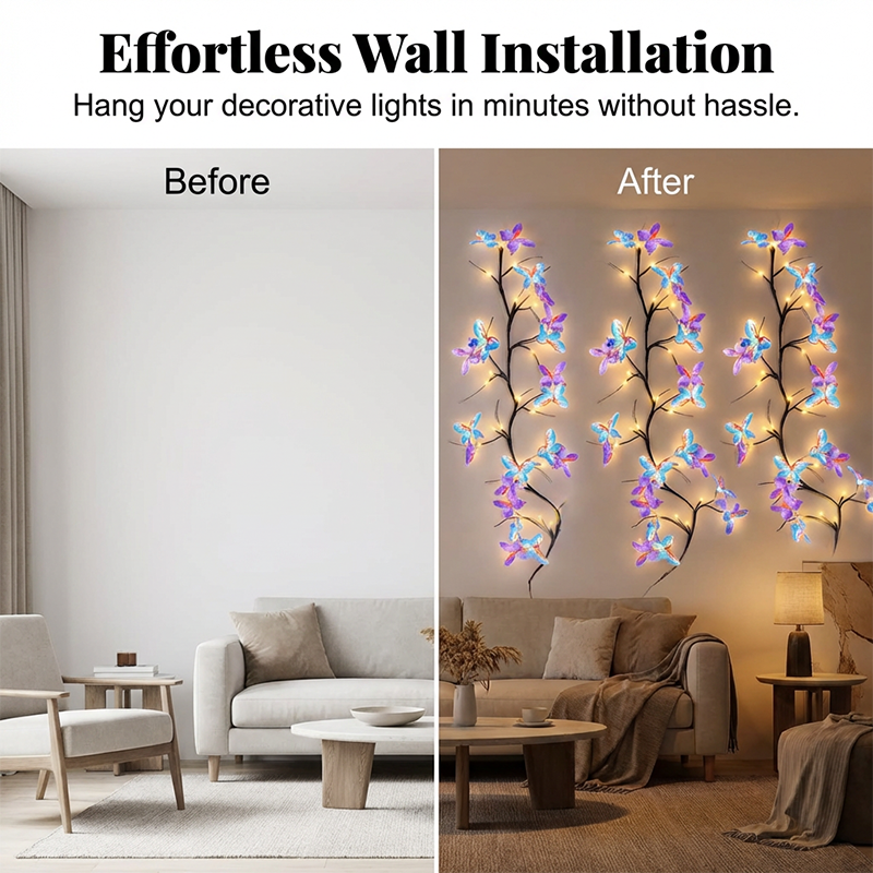 🥳2026 HOT SALE🥳💞50K+ SOLD!🌿Romantic Butterfly Vine LED Lights