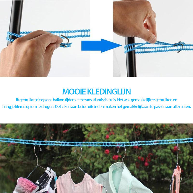 👕Windproof Non-Slip Clothesline – Keep Clothes Secure, Even on Windy Days | Portable & Easy to Install