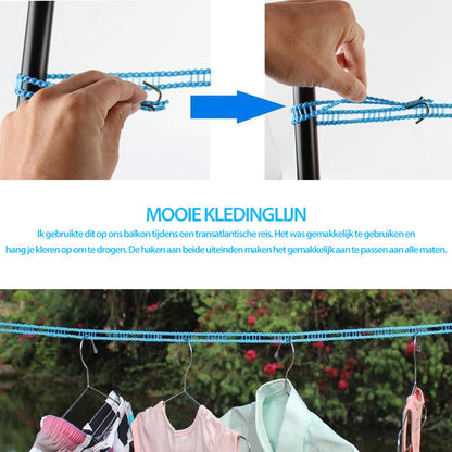 👕Windproof Non-Slip Clothesline – Keep Clothes Secure, Even on Windy Days | Portable & Easy to Install