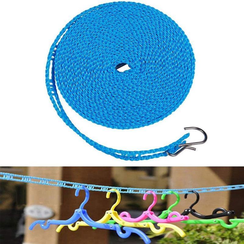 👕Windproof Non-Slip Clothesline – Keep Clothes Secure, Even on Windy Days | Portable & Easy to Install