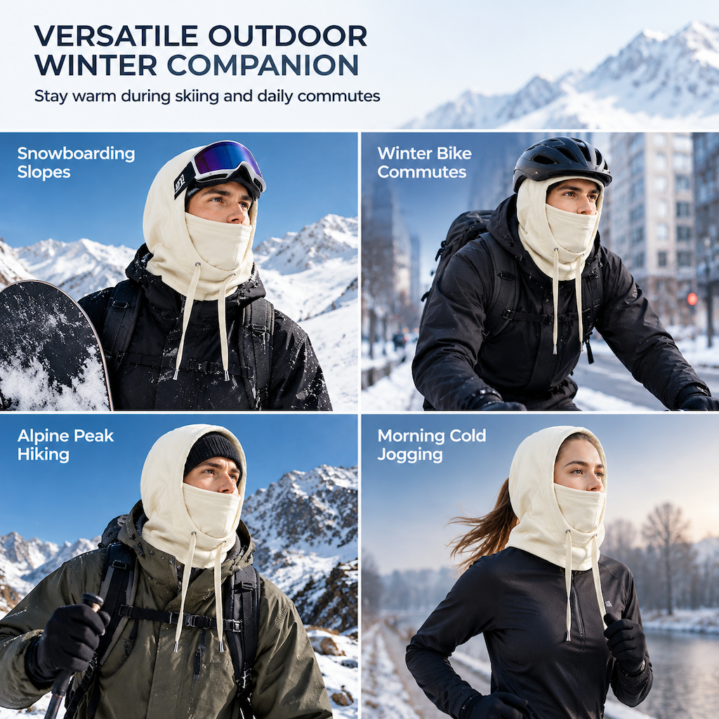 Winter Thermal Fleece Balaclava – Windproof & Warm