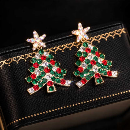 🎄 Christmas Must-Have ✨ Sparkling Tree Earrings – Perfect Holiday Gift🎁